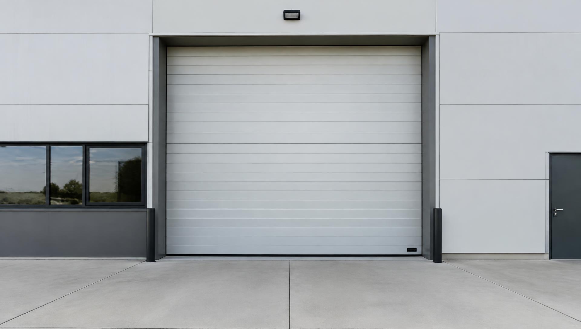 Porte industrielle sectionnelle installée par SAS Bernerd